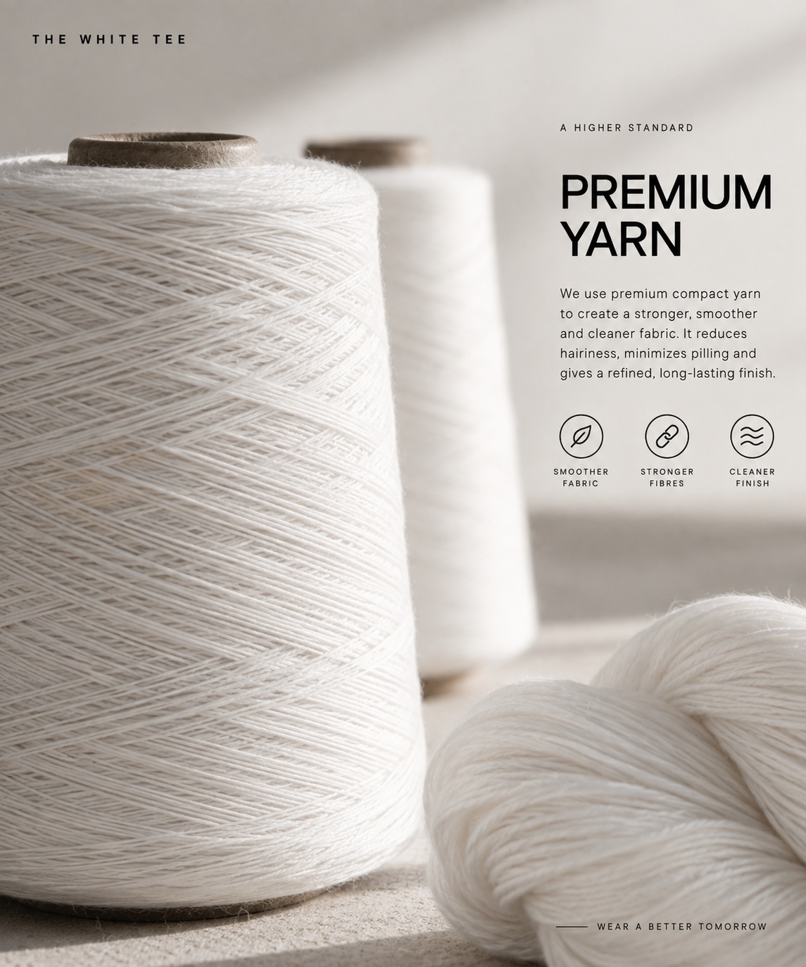 Combed compact yarn