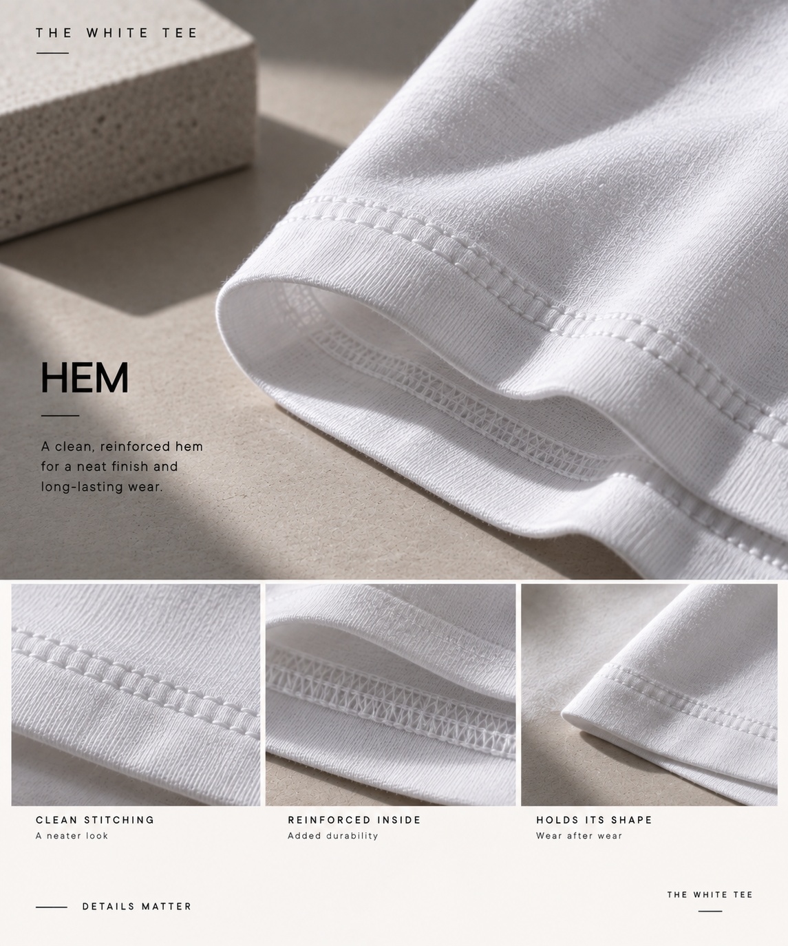 001 hem and stitching detail