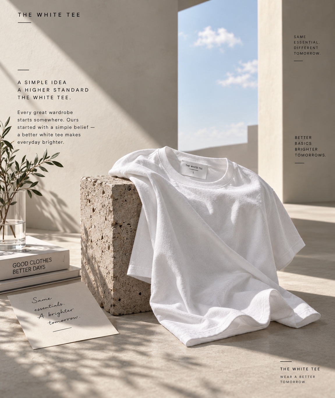 The White Tee 001 editorial product image