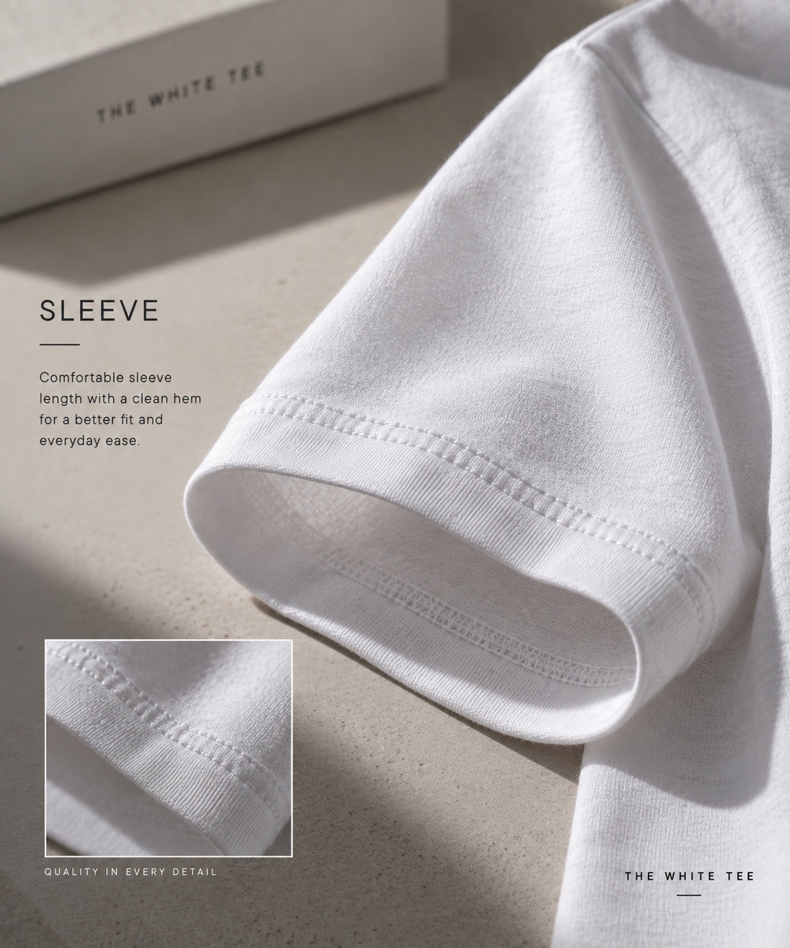 001 sleeve construction detail